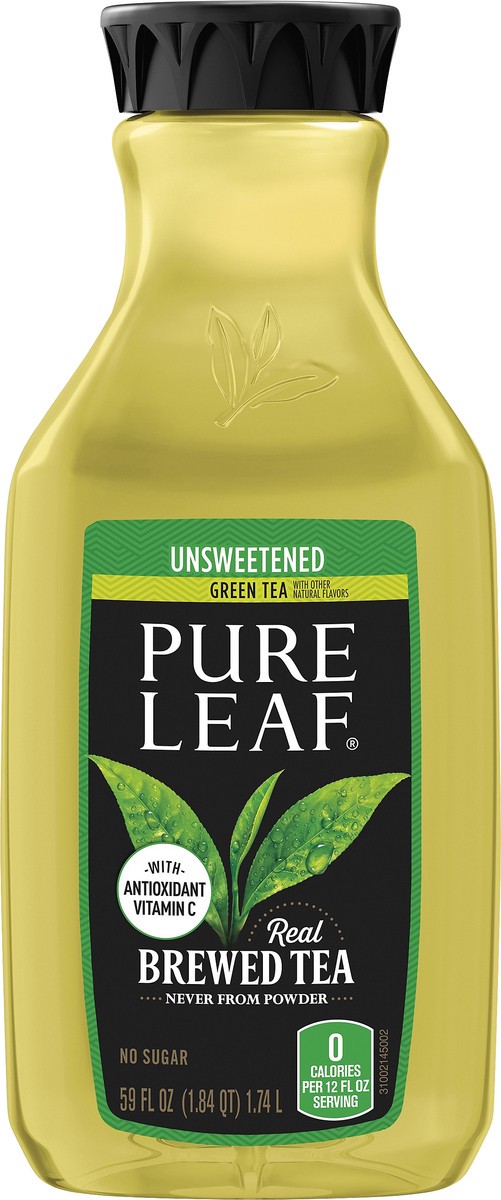 slide 5 of 6, Pure Leaf Unsweetened Green Tea Brewed Tea 59 oz, 59 fl oz