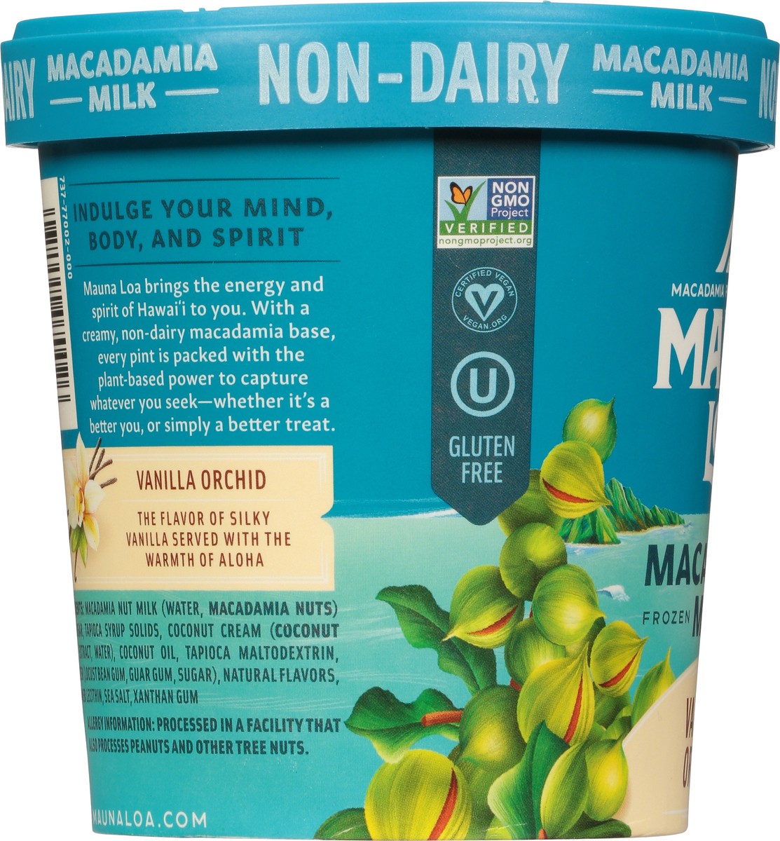 slide 5 of 9, Mauna Loa Non Dairy Macadamia Milk Vanilla Orchid Frozen Dessert 1 pt, 1 pint