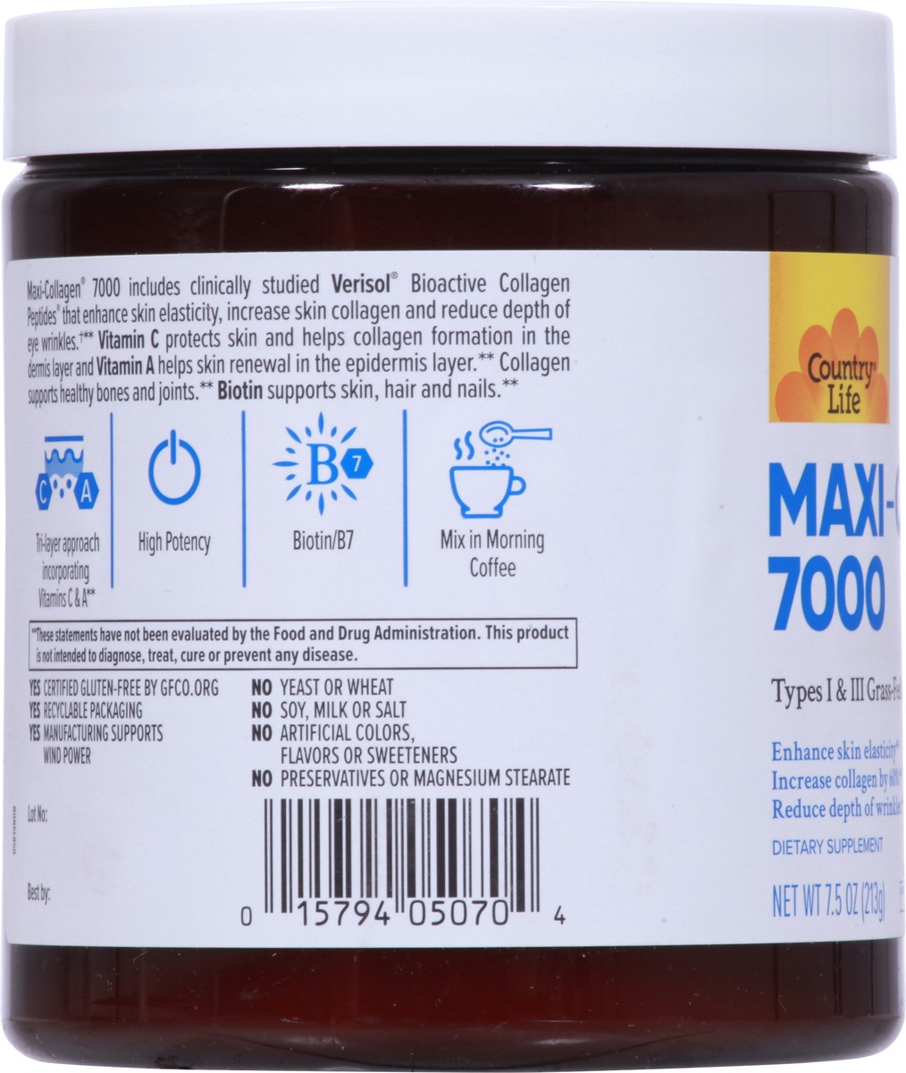 slide 9 of 12, Country Life High Potency Maxi-Collagen 7000 7.5 oz, 7.5 oz