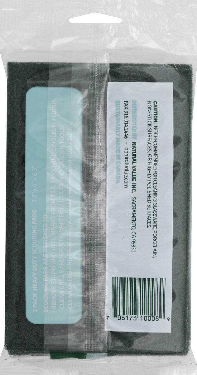 slide 2 of 5, Natural Value Natval Scouring Pads, 2 ct