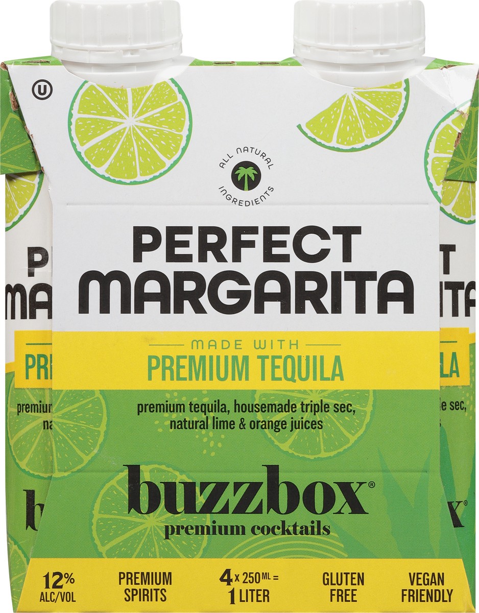 slide 5 of 9, Buzzbox Premium Perfect Margarita Cocktails Carton 4 - 250 ml Cartons, 4 ct; 250 ml
