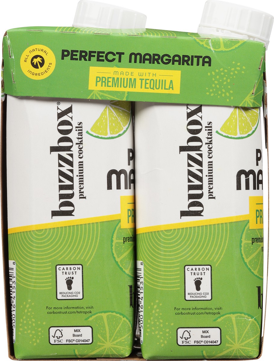 slide 8 of 9, Buzzbox Premium Perfect Margarita Cocktails Carton 4 - 250 ml Cartons, 4 ct; 250 ml