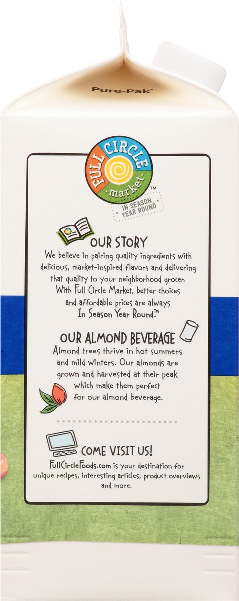 slide 8 of 14, Full Circle Market Full Circle Vanilla Almond Milk, 64 oz