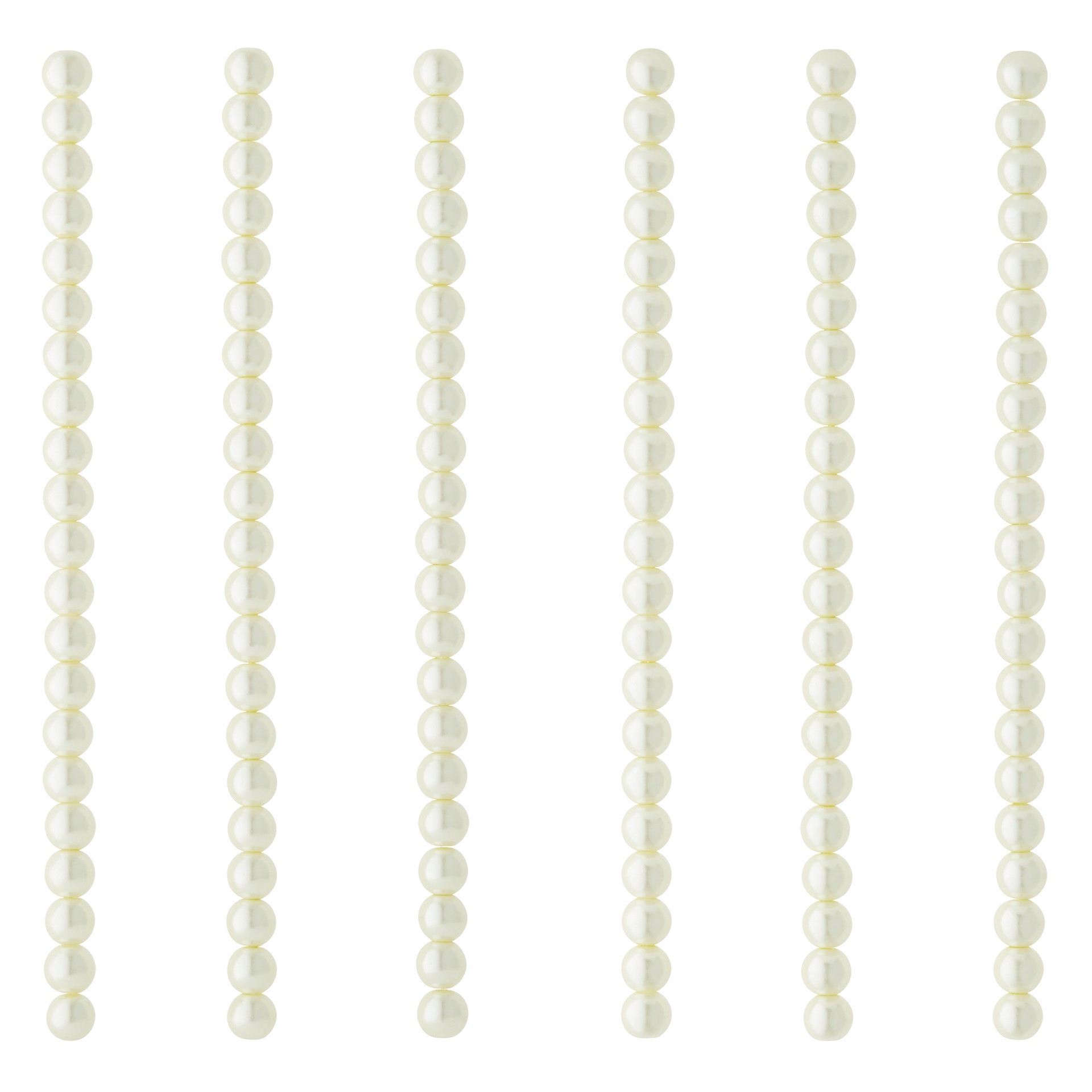 slide 3 of 3, Ivory Pearl Glass Beads, 8mm By Bead Landing, 8mm