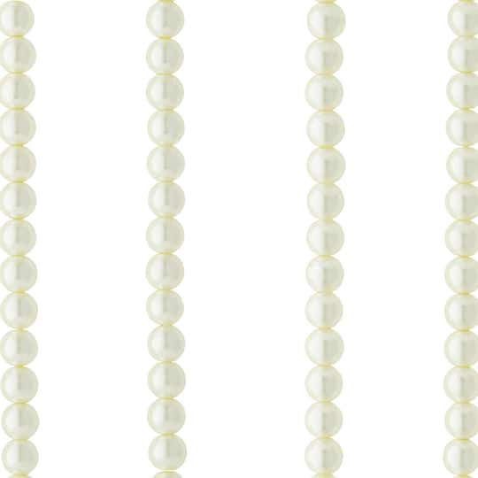 slide 1 of 3, Ivory Pearl Glass Beads, 8mm By Bead Landing, 8mm