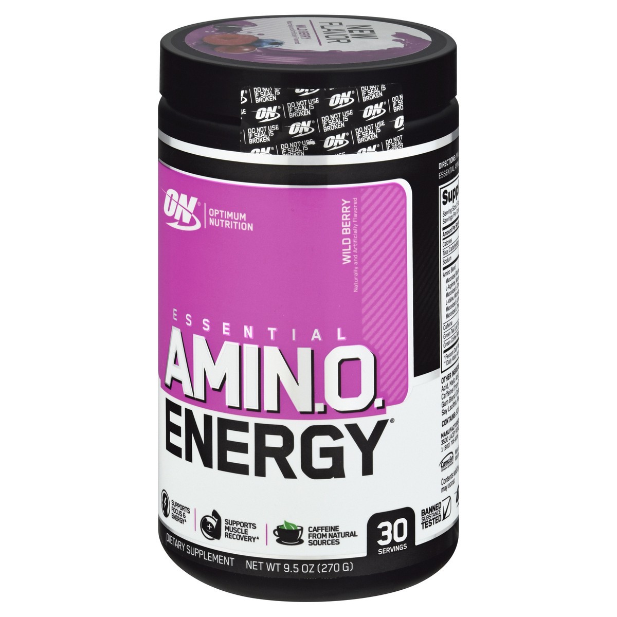 slide 4 of 12, Optimum Nutrition Essential Wild Berry Amino Energy 9.5 oz, 9.5 oz