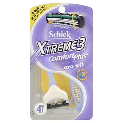 slide 1 of 2, Schick Xtreme3 Comfort Plus For Women Razors, 4 ct