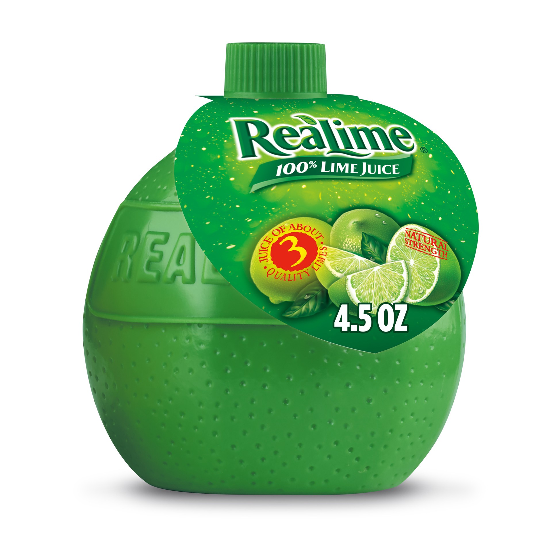 slide 1 of 2, ReaLime 100% Lime Juice, 4.5 fl oz bottle, 4.50 fl oz
