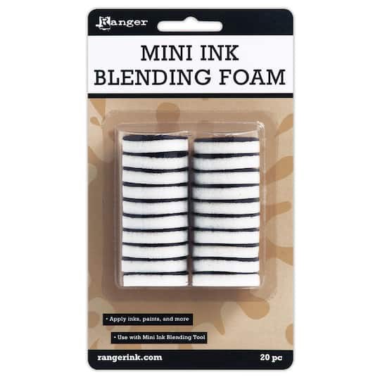 slide 1 of 4, Mini Ink Blending Replacement Foam-White 1", 1 in
