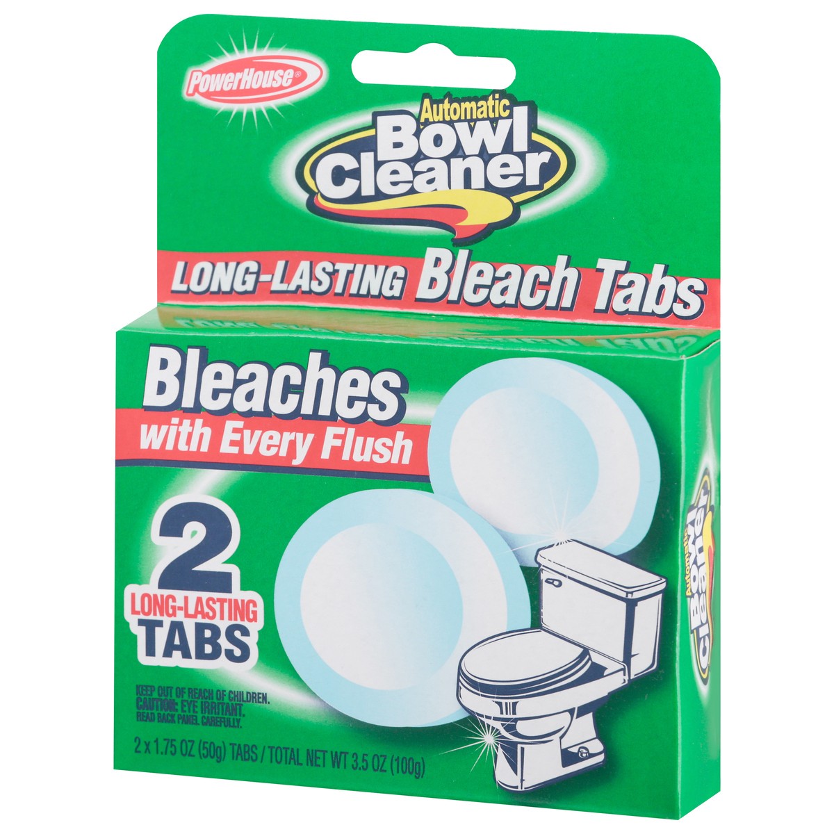 slide 3 of 11, PowerHouse Automatic Bowl Cleaner Long-Lasting Bleach Tabs 2 ea, 2 ct