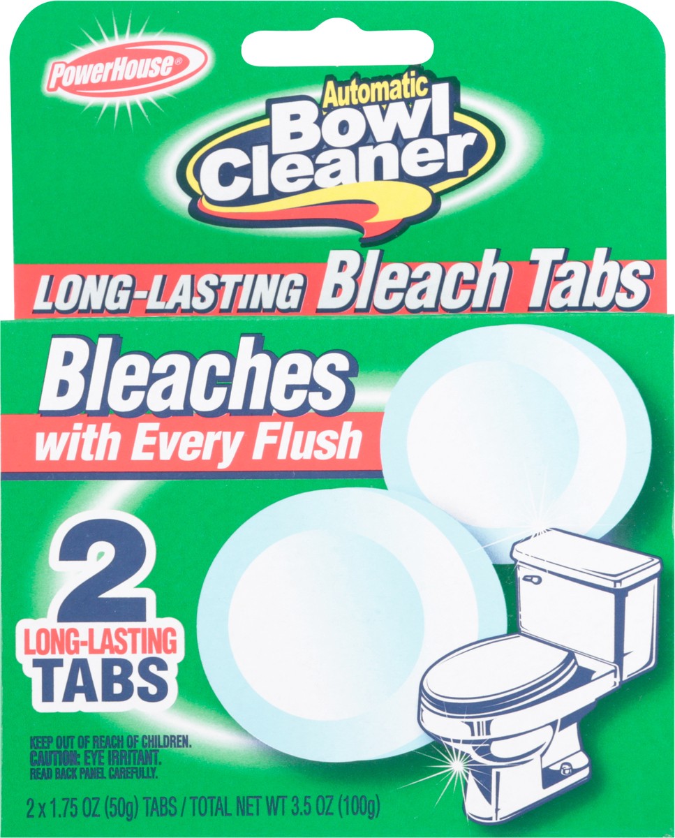 slide 9 of 11, PowerHouse Automatic Bowl Cleaner Long-Lasting Bleach Tabs 2 ea, 2 ct