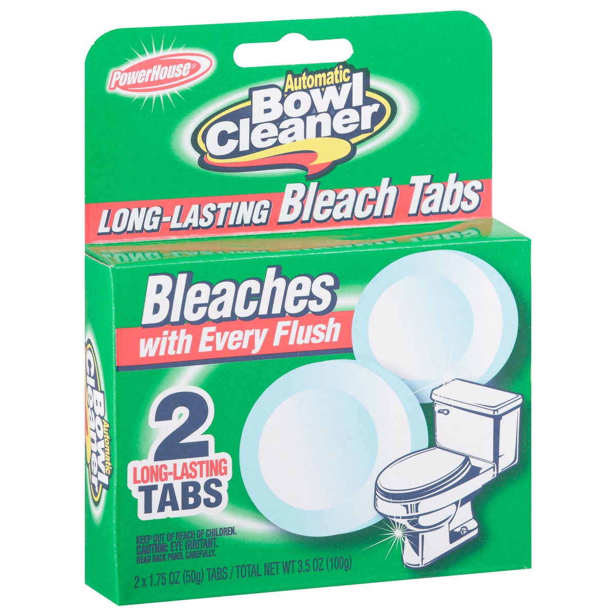 slide 6 of 11, PowerHouse Automatic Bowl Cleaner Long-Lasting Bleach Tabs 2 ea, 2 ct