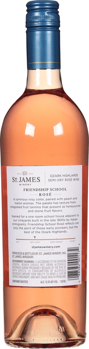 slide 2 of 10, St. James Winery Friendship School Rose 750 ml, 750 ml