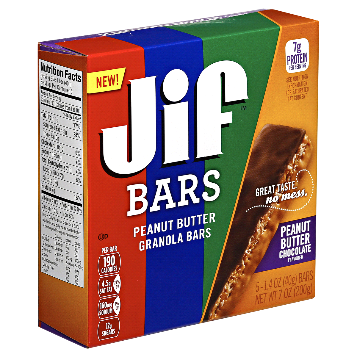 Jif Peanut Butter Chocolate Granola Bars 7 oz Shipt