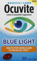 Bausch + Lomb Ocuvite Blue Light Lutein & Zeaxanthin Supplement - 30 softgels