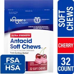 Kroger Ultra Strength Cherry Antacid Soft Chews