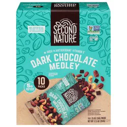 Second Nature Dark Chocolate Medley - 10 - 1.25 oz Bags