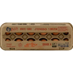 Giant White Eggs Grade A Jumbo