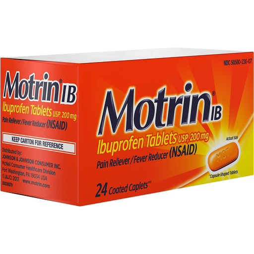 slide 1 of 1, Motrin Adult Internal Analgesics, Tablets, 24 ct