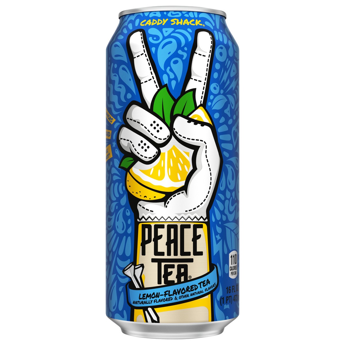 slide 1 of 13, Peace Tea Caddy Shack Iced Tea with Natural Lemon Flavor, 16 fl oz Can, 16 fl oz