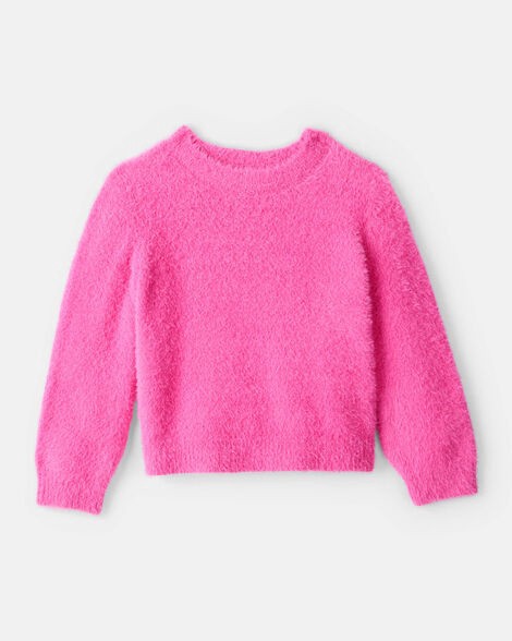 slide 1 of 2, Carter's Toddler Girl Brushed Sweater - Pink Fuchsia 5T, 1 ct