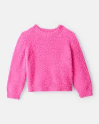 Carter's Toddler Girl Brushed Sweater - Pink Fuchsia 5T