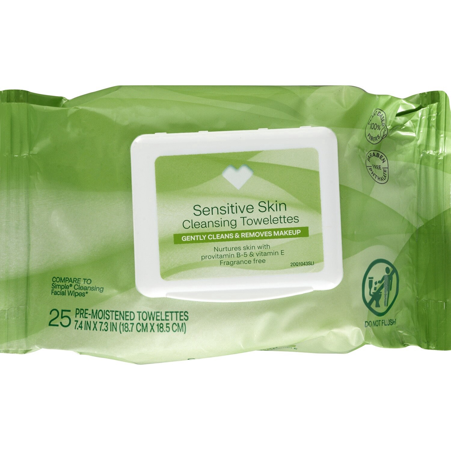 slide 1 of 1, CVS Beauty Pre Moistened Sensitive Skin Cleansing Wipes, 25Ct, 1 ct