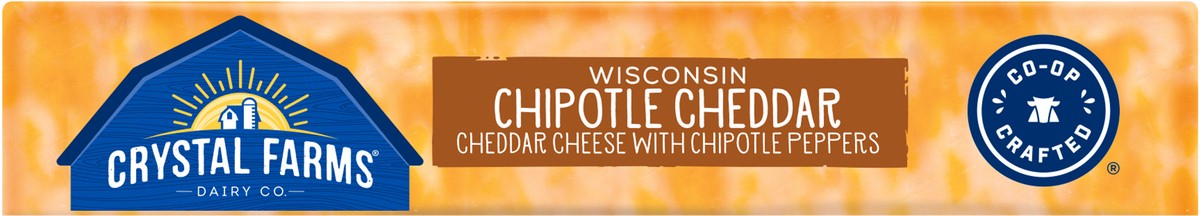 slide 2 of 6, Crystal Farms Wisconsin Chipotle Cheddar Cheese Block, 7 oz, 7 oz