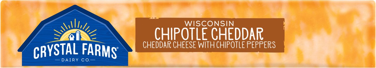 slide 3 of 6, Crystal Farms Wisconsin Chipotle Cheddar Cheese Block, 7 oz, 7 oz