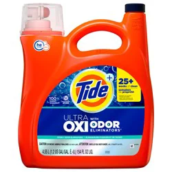 Tide Ultra OXI with Odor Eliminators Liquid Laundry Detergent, 154 oz.