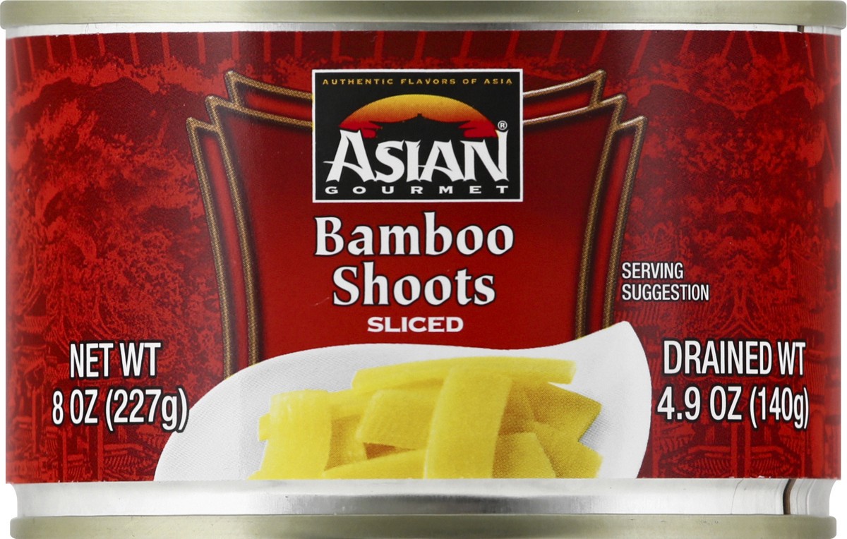 slide 11 of 13, Asian Gourmet Sliced Bamboo Shoots, 5 oz