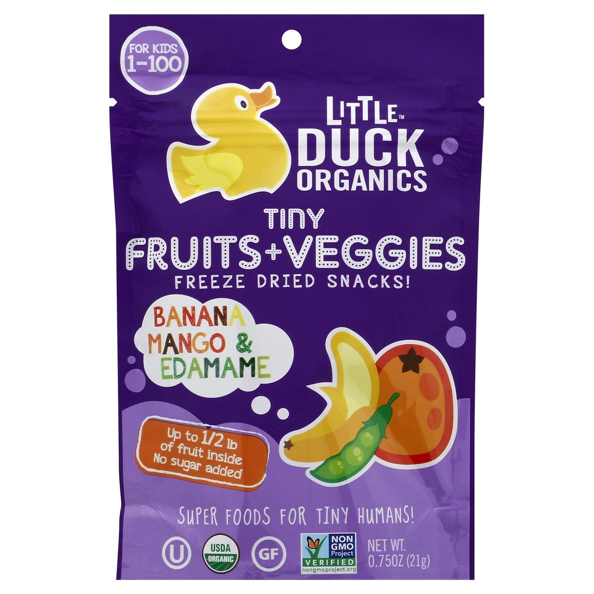 slide 2 of 3, Little Duck Organics Freeze Dried Snacks 0.75 oz, 0.75 oz