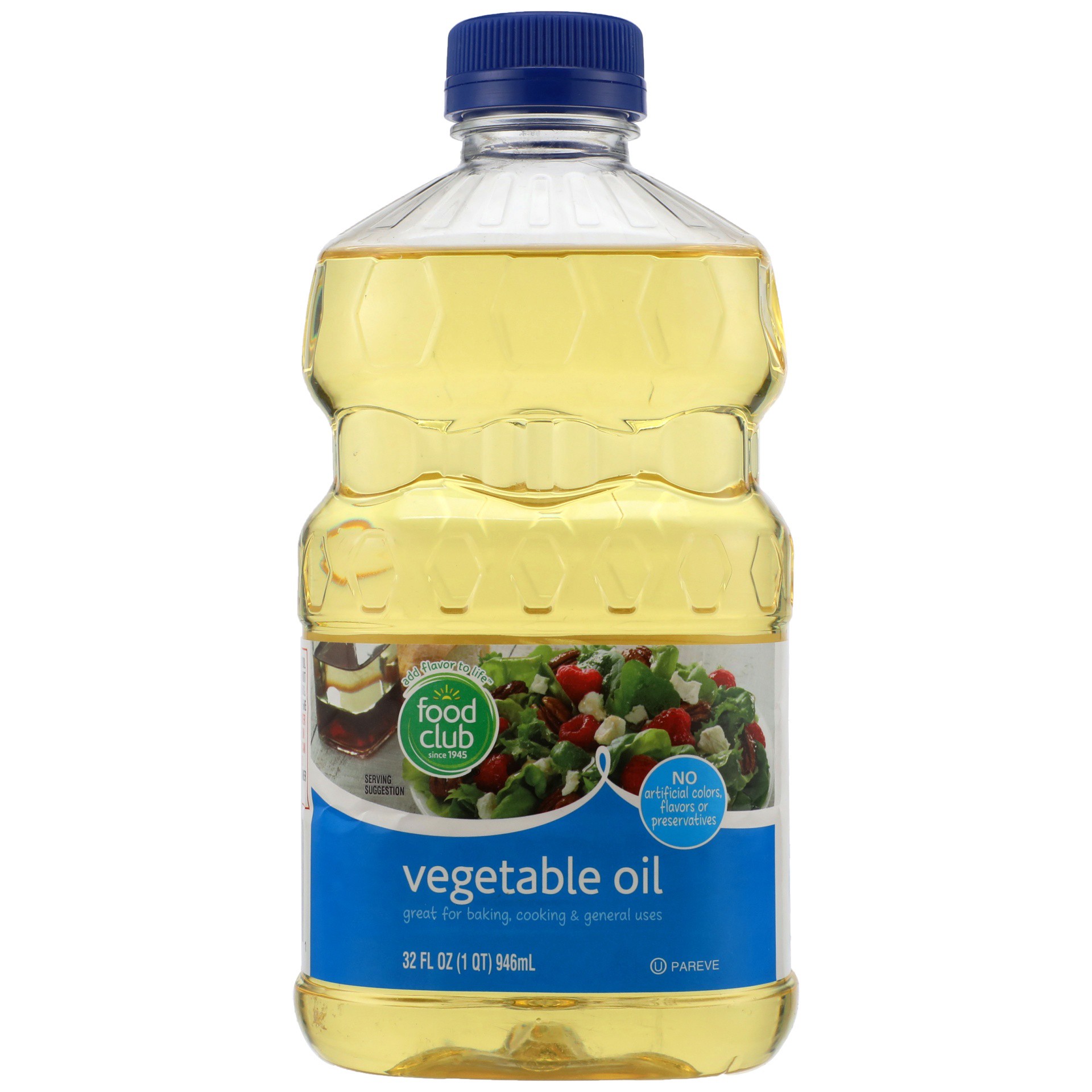 slide 1 of 6, Food Club Vegetable Oil, 32 fl oz