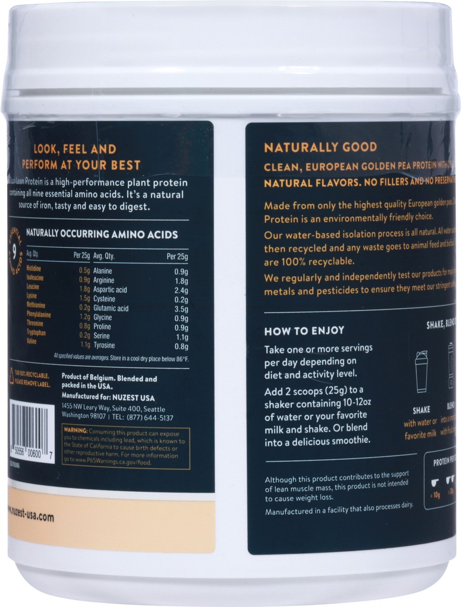 slide 14 of 14, Nuzest Clean Lean Protein Premium Pea Protein Drink Mix 17.6 oz, 17.6 oz