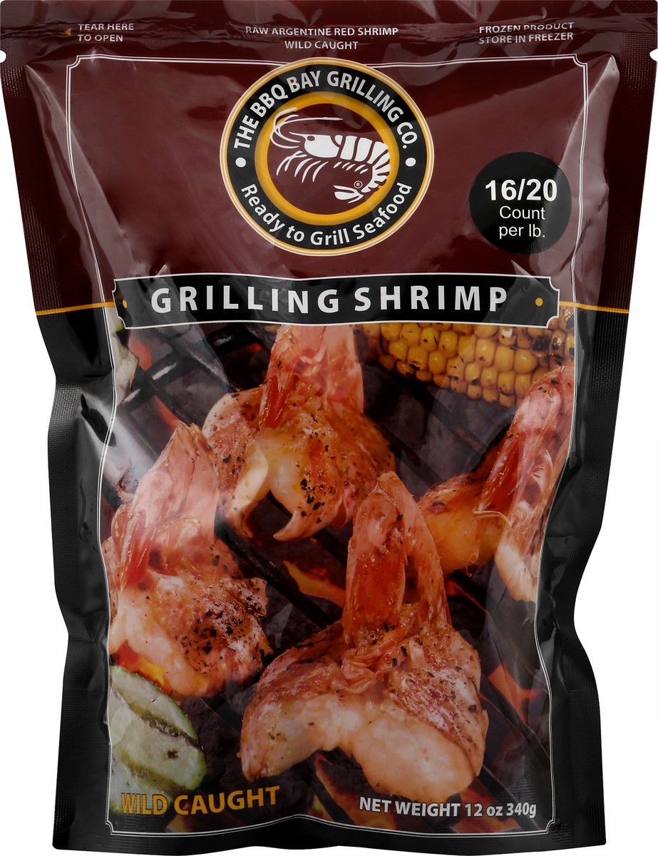 slide 1 of 1, Bbq Bay Grilling Shrimp Frozen, 12 oz