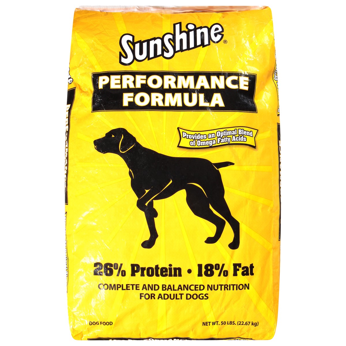 slide 1 of 10, Sunshine Dog Food Performance, 50 lb