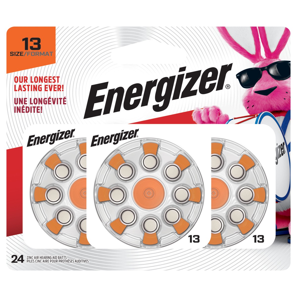 slide 1 of 3, Energizer EZ TURN & LOCK Size 13 24-Pack, 24 ct