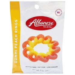Albanese Gummi Peach Rings - 7 oz