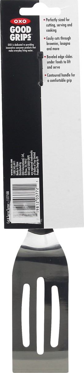 slide 5 of 9, OXO Good Grips Cut & Serve Turner 1 ea, 1 ea