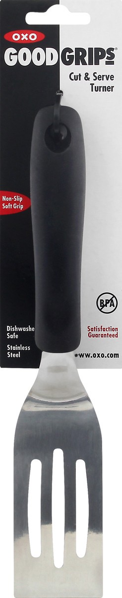 slide 1 of 9, OXO Good Grips Cut & Serve Turner 1 ea, 1 ea