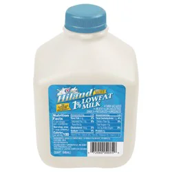 Hiland Dairy 1% Lowfat Milk - 1 qt