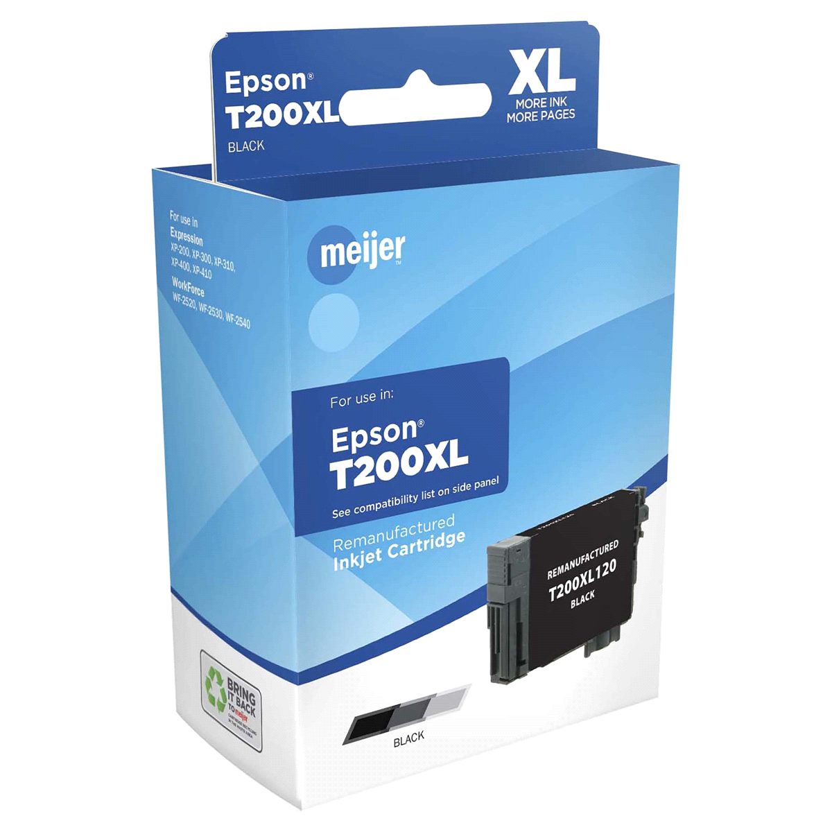slide 1 of 1, Meijer Brand Remanufacture Ink Cartridge, replacement for Epson T, 1 ct