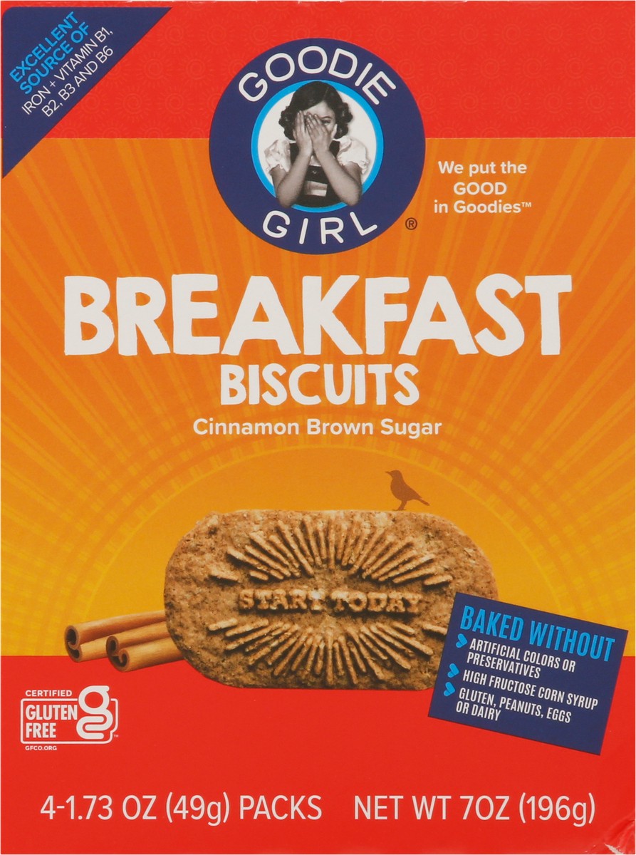 slide 5 of 9, Goodie Girl Cinnamon Brown Sugar Breakfast Biscuits 4 - 1.73 oz Pack, 4 ct