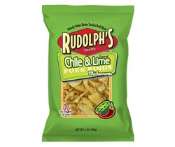 Rudolph's Chile & Lime Pork Rinds, 3 Oz.