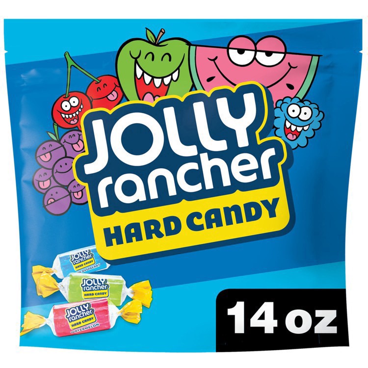 slide 122 of 141, Jolly Rancher Assorted Fruit Flavored Hard Candy Resealable Bag, 14 oz, 14 oz