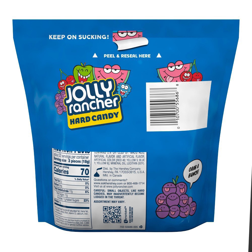 slide 21 of 141, Jolly Rancher Assorted Fruit Flavored Hard Candy Resealable Bag, 14 oz, 14 oz