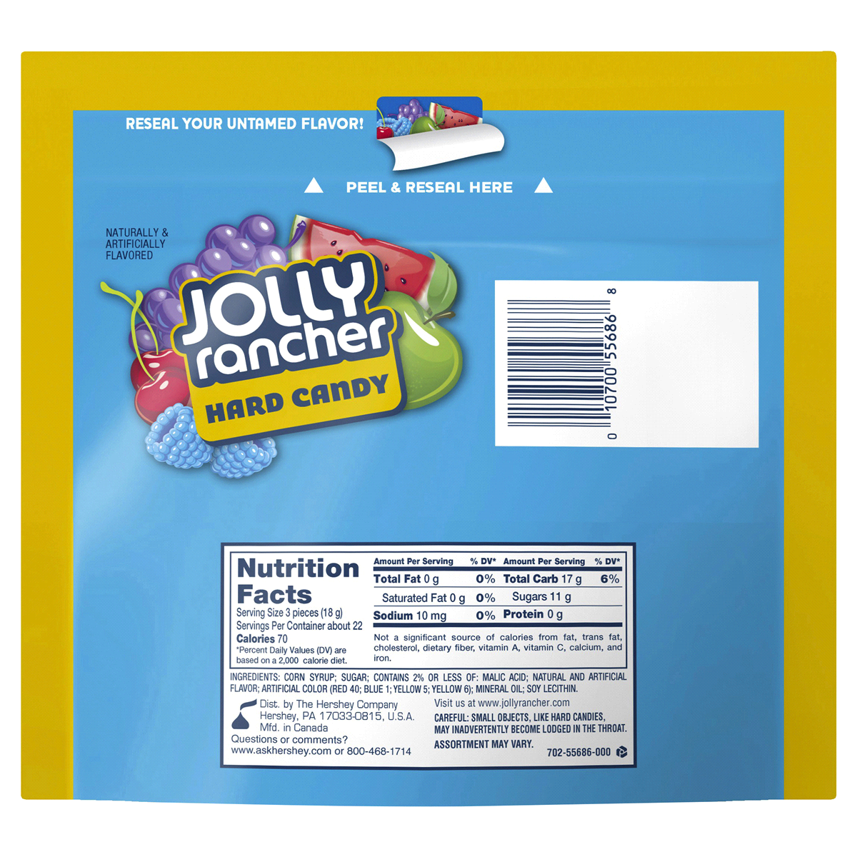 slide 18 of 141, Jolly Rancher Assorted Fruit Flavored Hard Candy Resealable Bag, 14 oz, 14 oz