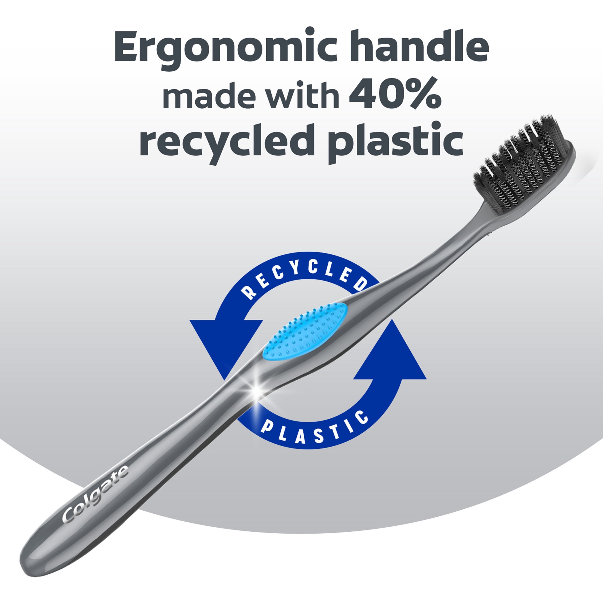 slide 10 of 10, Colgate 360 Charcoal Toothbrush, Adult Soft Toothbrushes, 2 Pack, 2 ct