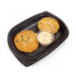 Dierbergs Kitchen Bob's BBQ Smoked Salmon Cakes w/ Chipotle Aioli