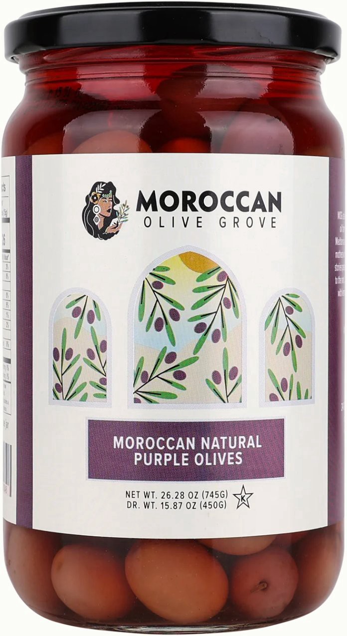slide 1 of 1, Moroccan Olive Grove Moroccan Natural Purple Olives, 26.28 oz